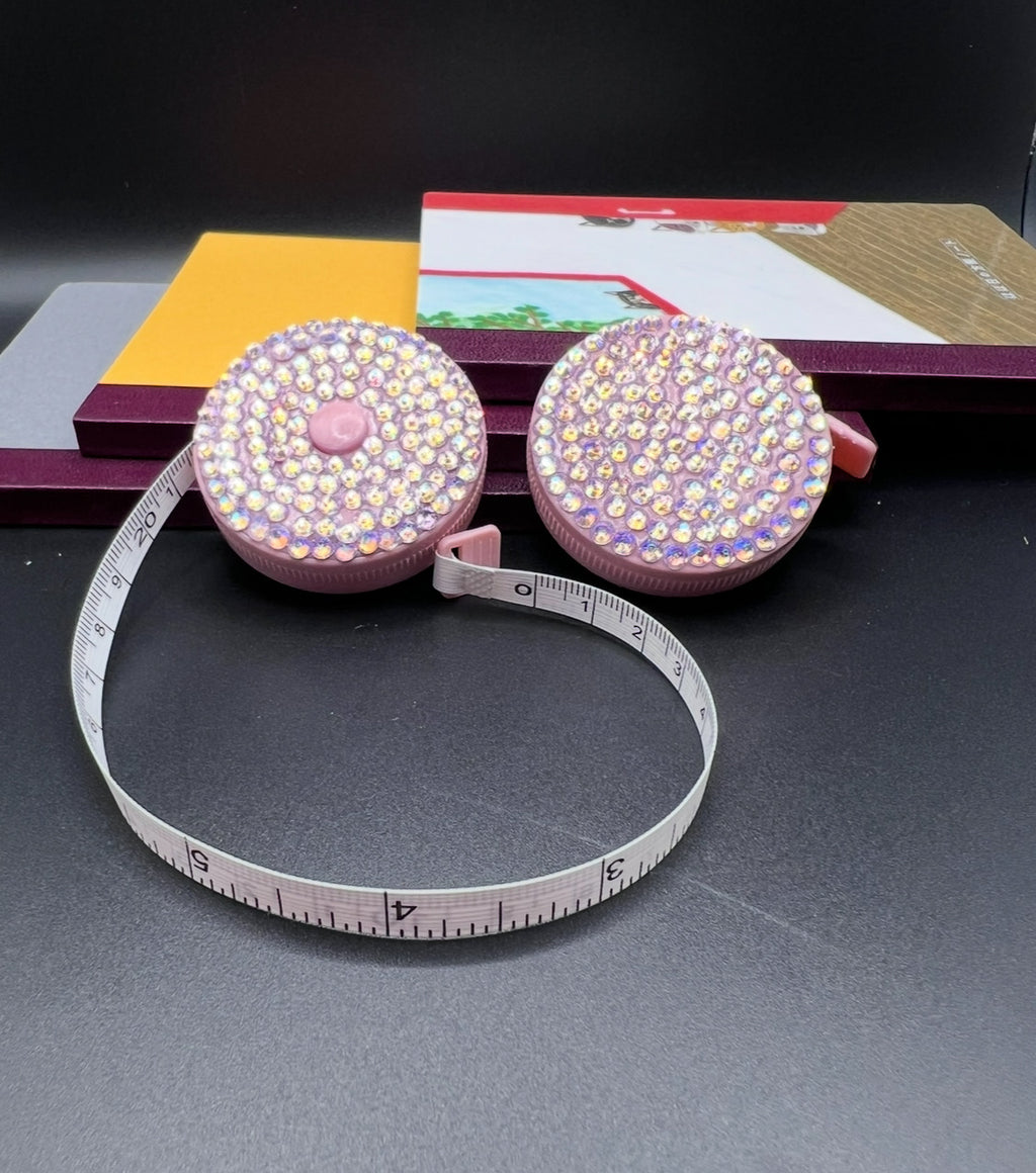Tape Measure blinged with resin
