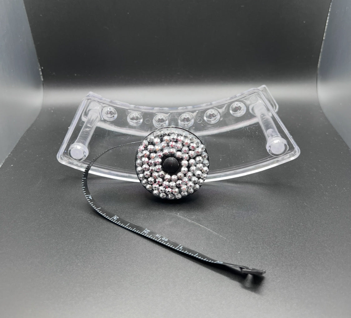 Tape Measure blinged with resin