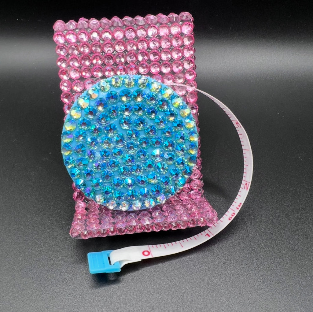 Tape Measure blinged with resin