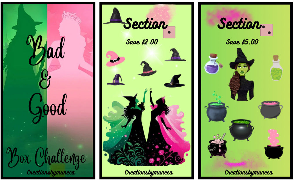 A6 Bad & Good Box Challenge -8 Sections