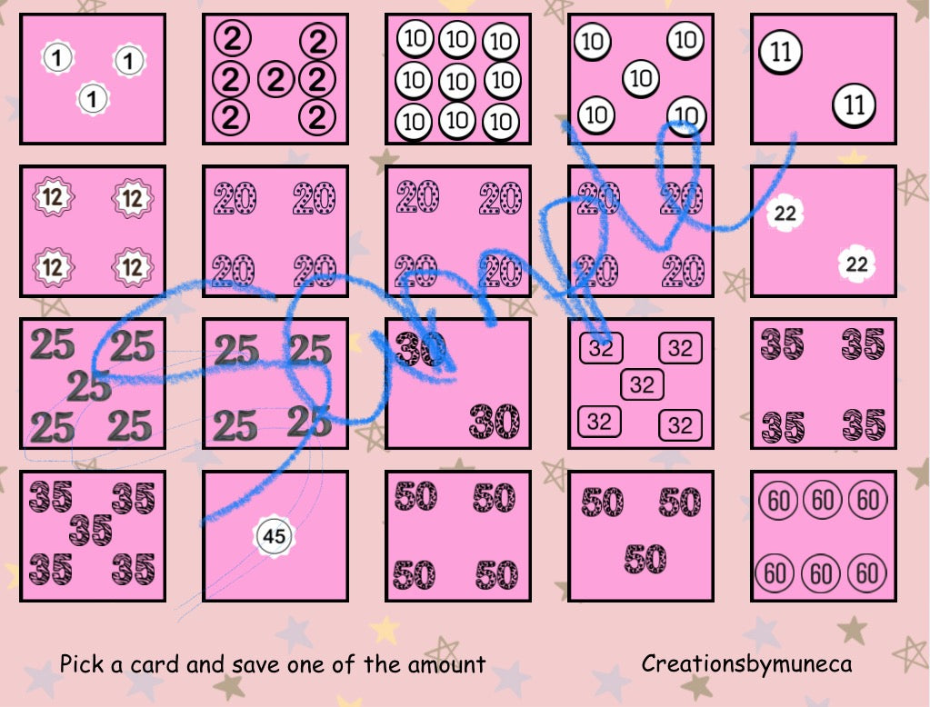 2026 challenge with cards physical and laminated