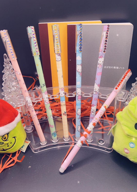 6 set of hello kitty erasable pens