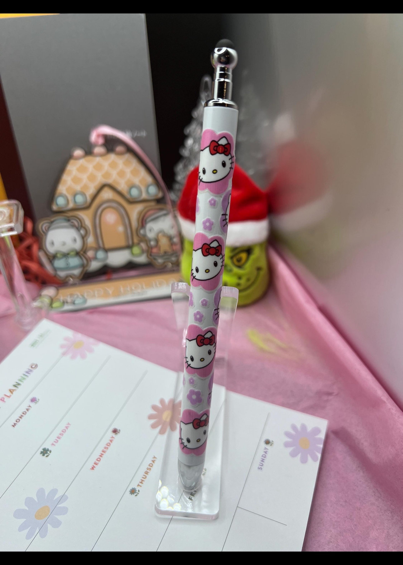 Blinged stylist hello kitty with flowers #6