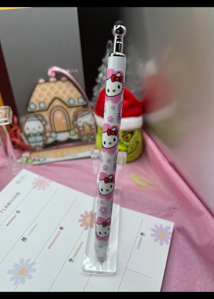 Blinged stylist hello kitty with flowers #6