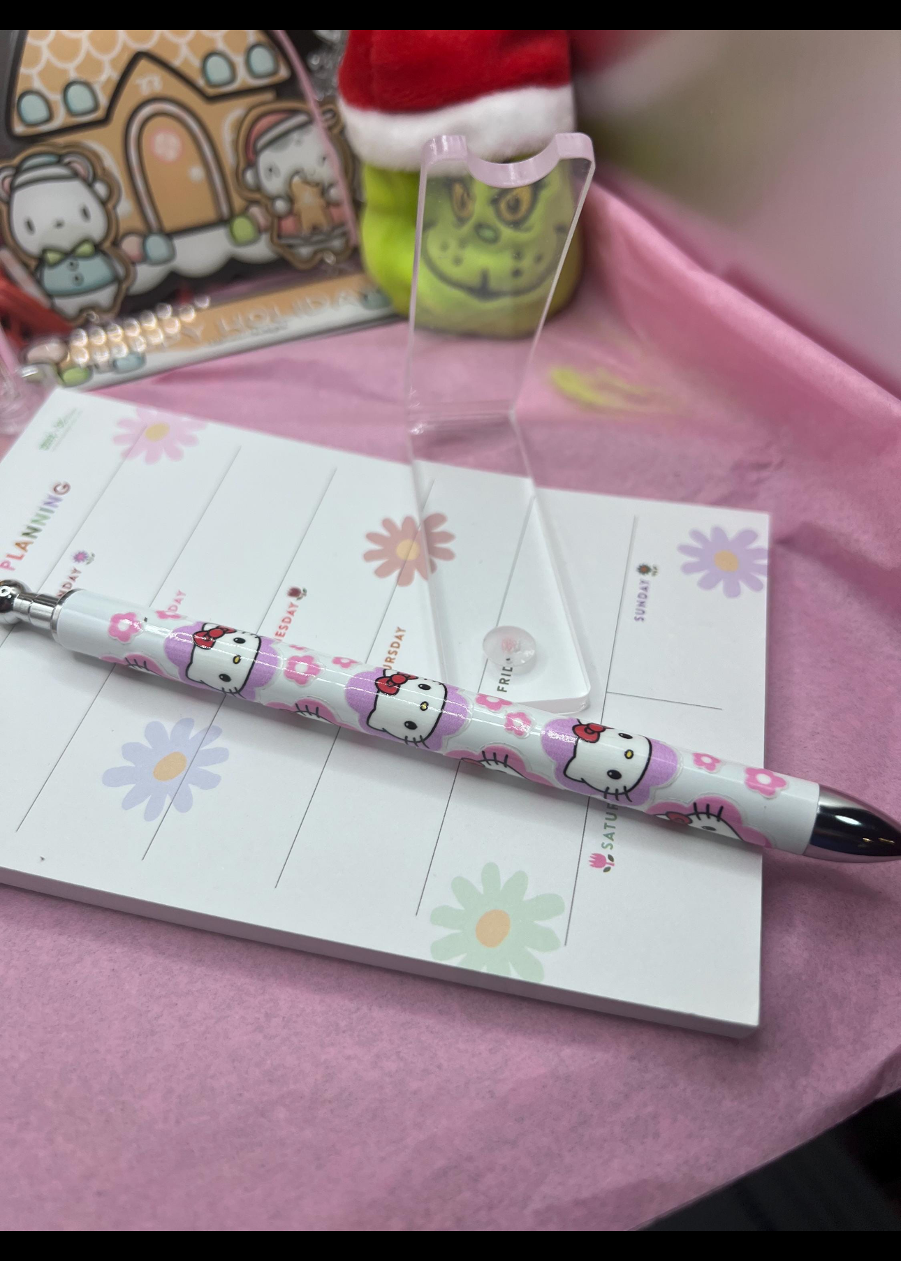 Blinged stylist hello kitty with flowers #6