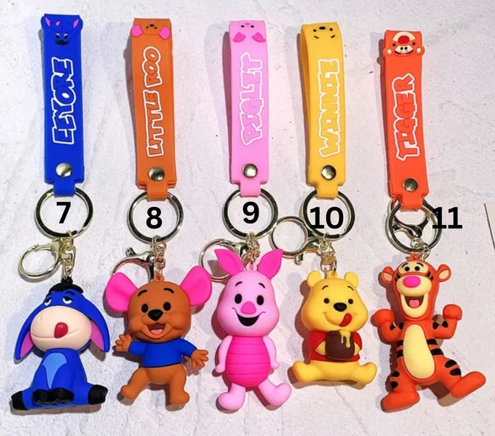 Keychain Pooh & friends 11 items