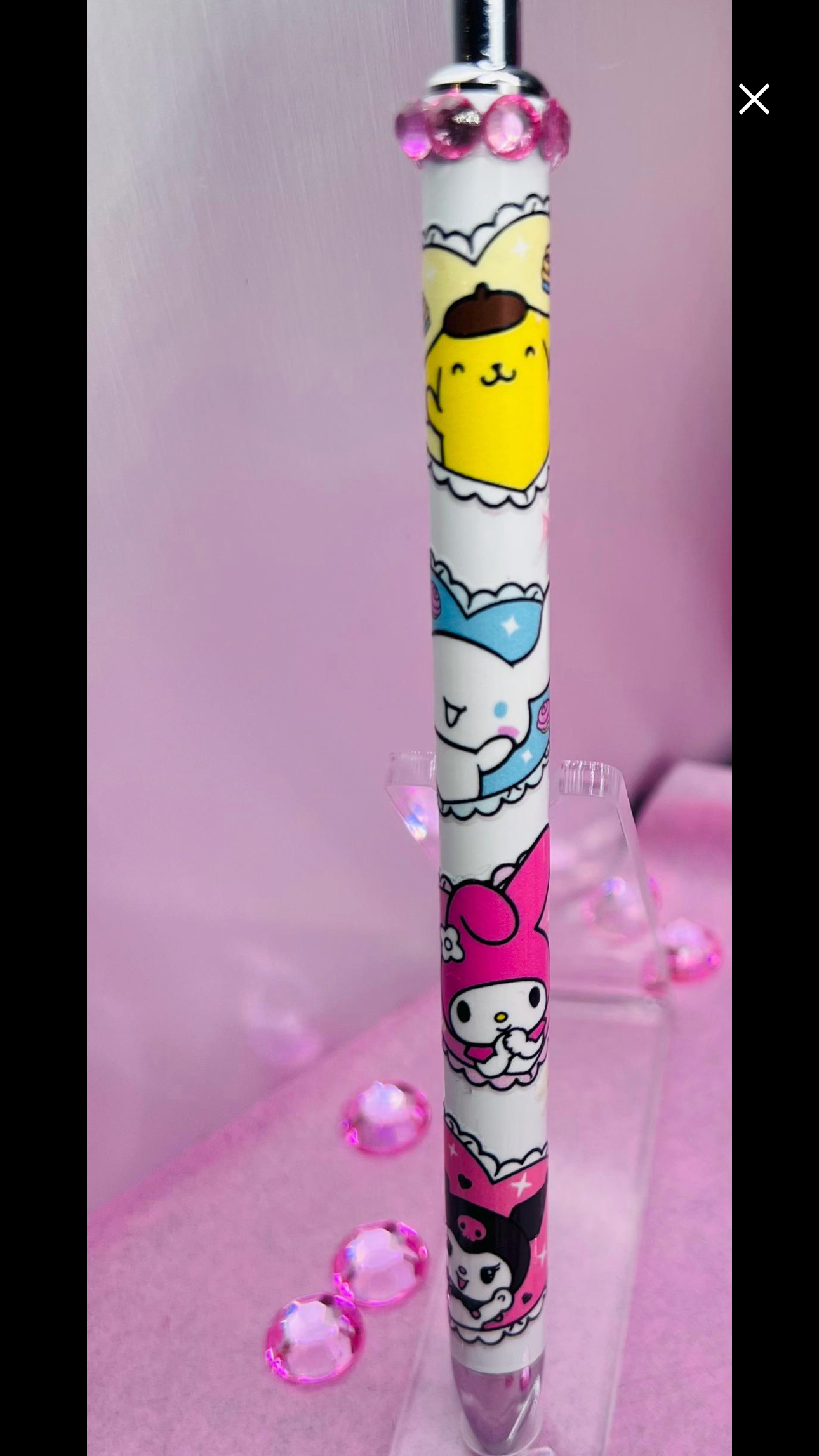 Bling stylist pen with hello kitty and 4 friends