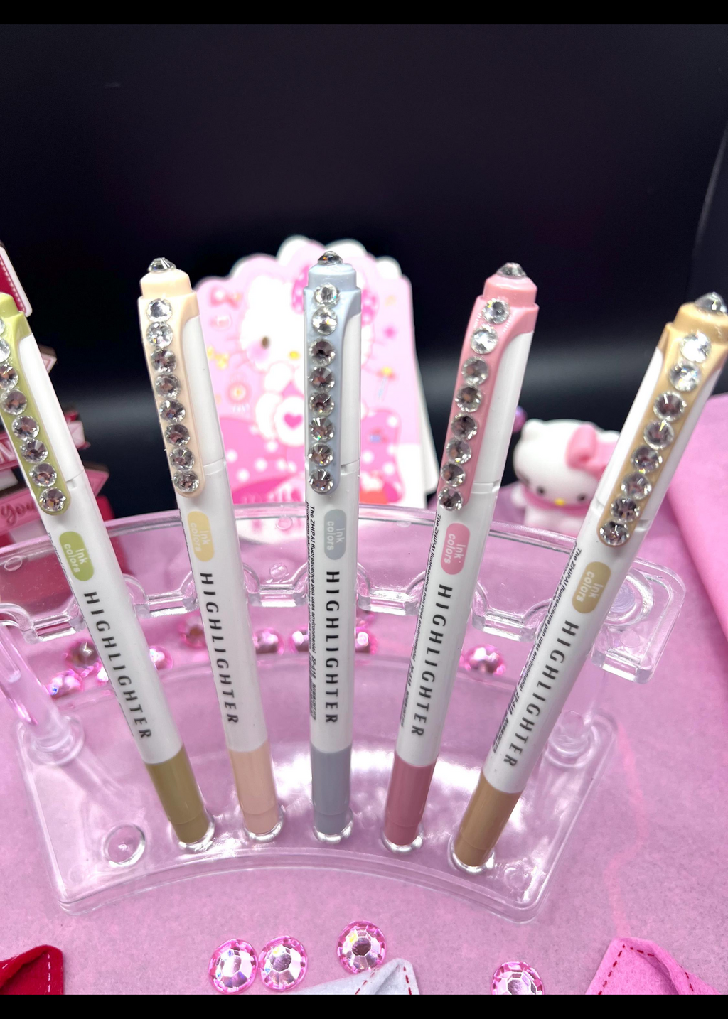 Blinged highlighter double sided 5 piece set