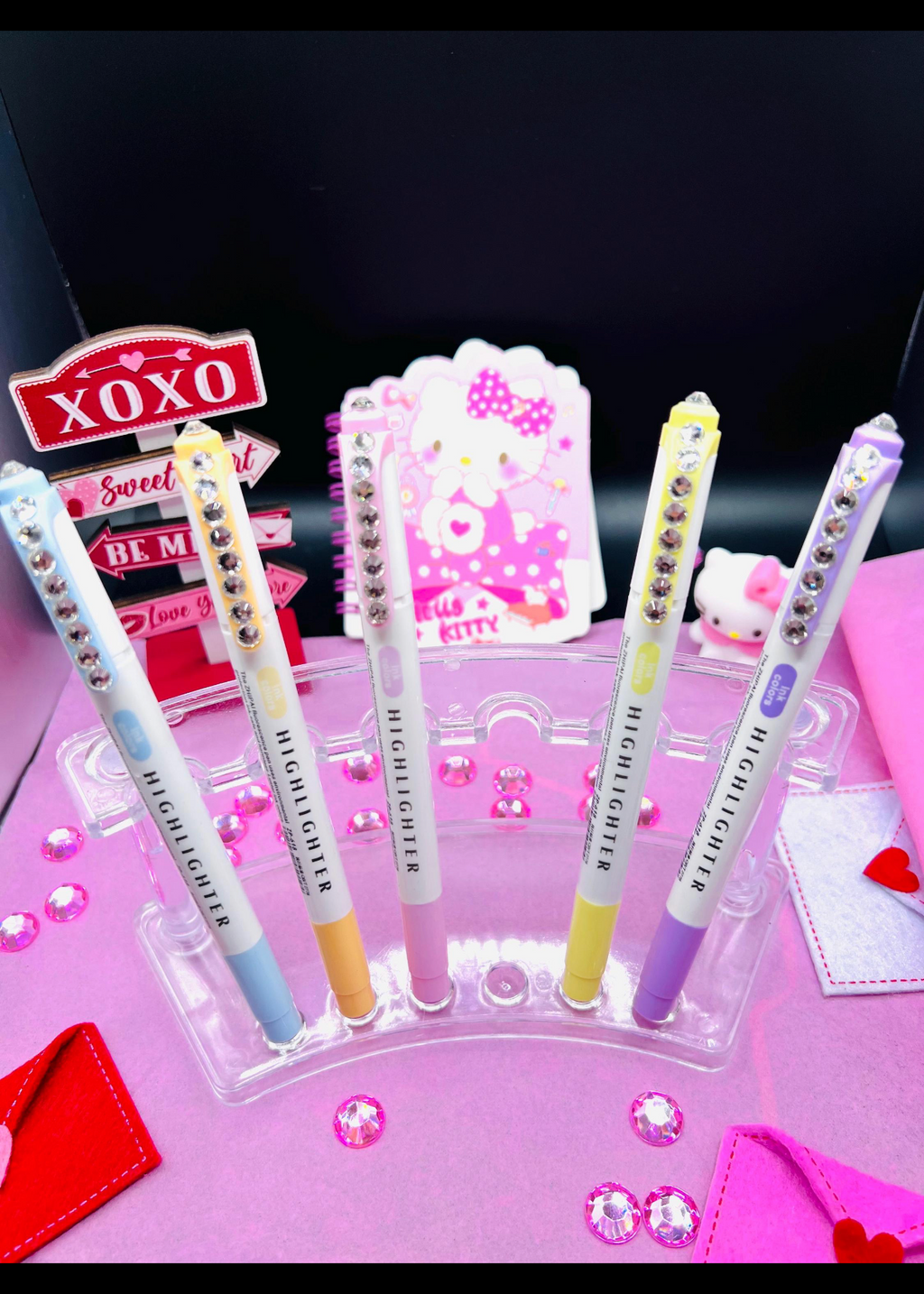 Blinged highlighter double sided 5 piece set