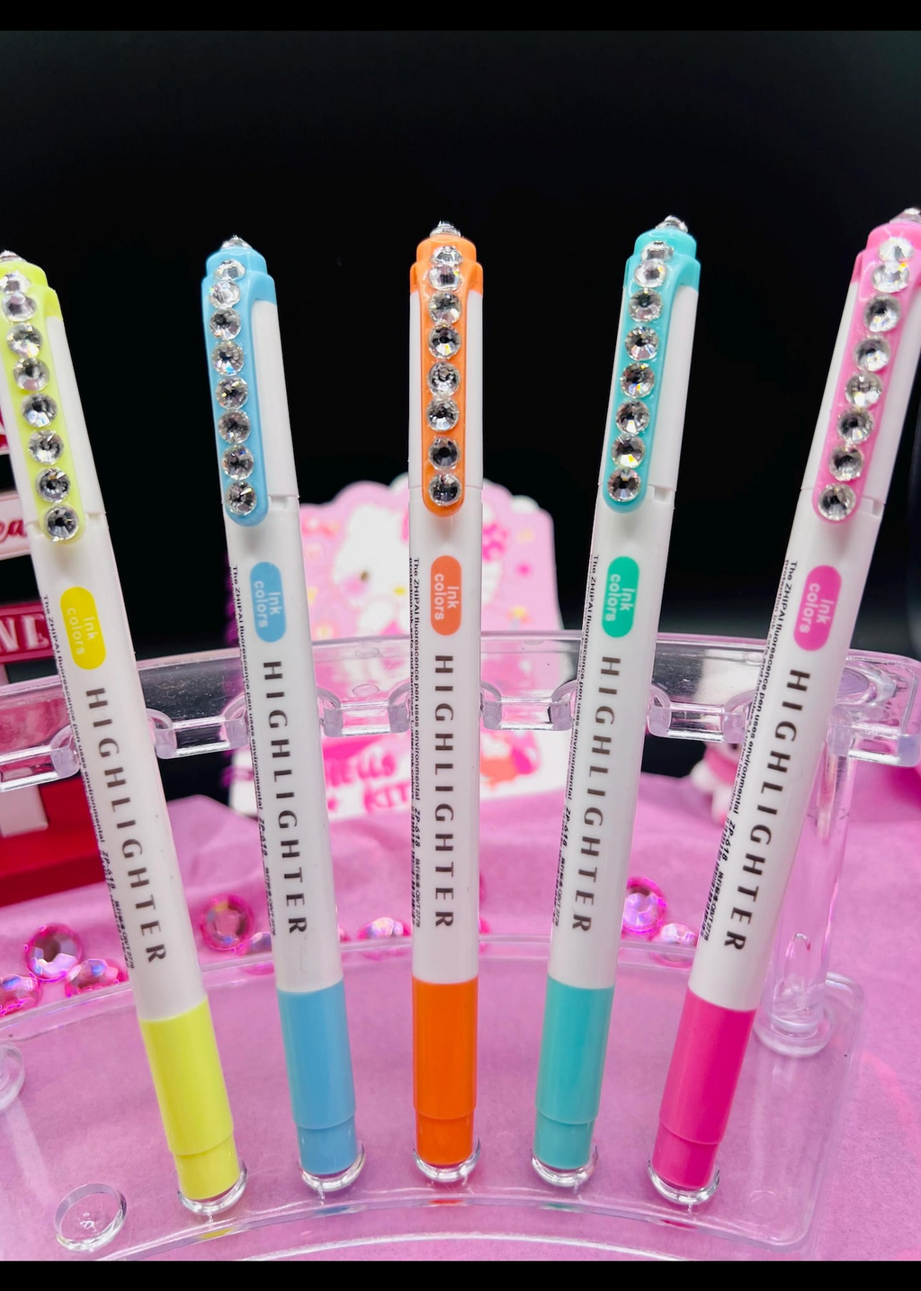 Blinged highlighter double sided 5 piece set