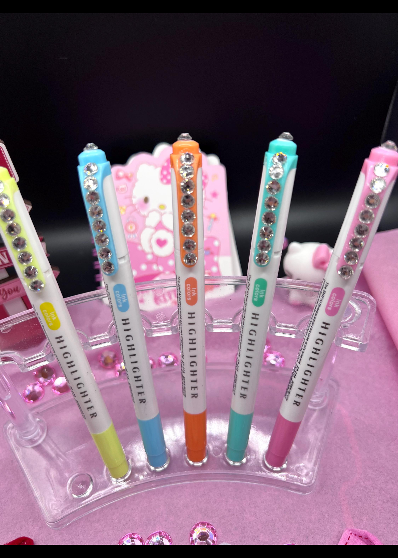 Blinged highlighter double sided 5 piece set