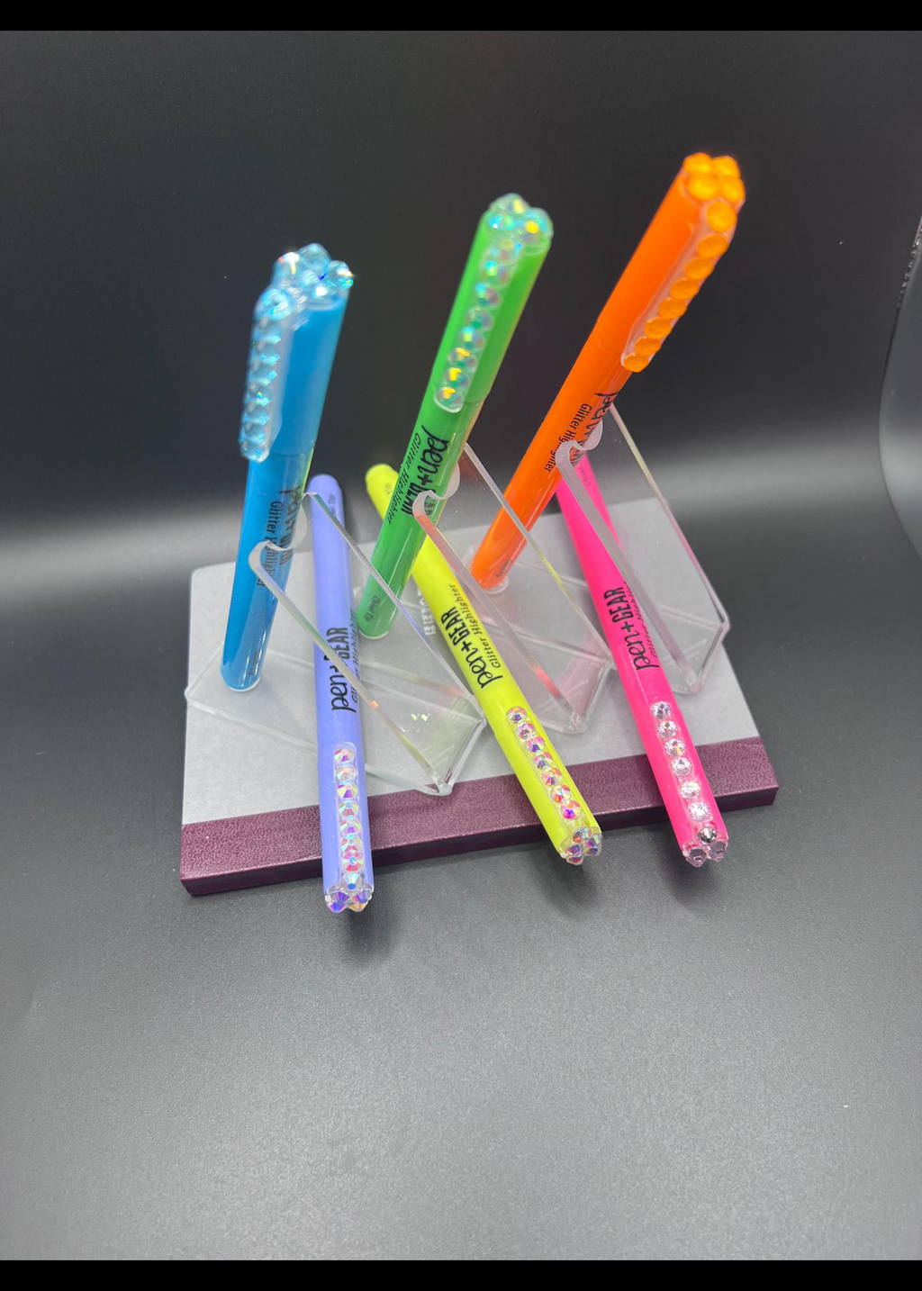 Blinged highlighter 6 piece set