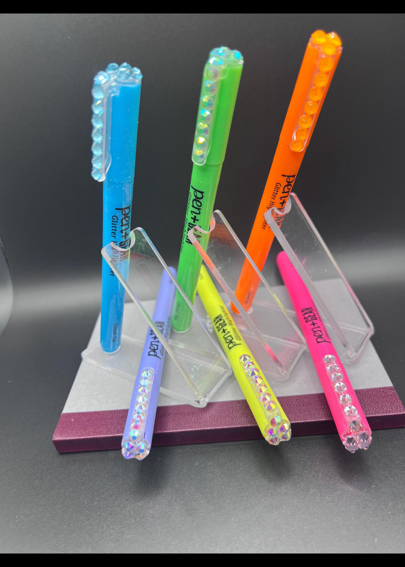 Blinged highlighter 6 piece set