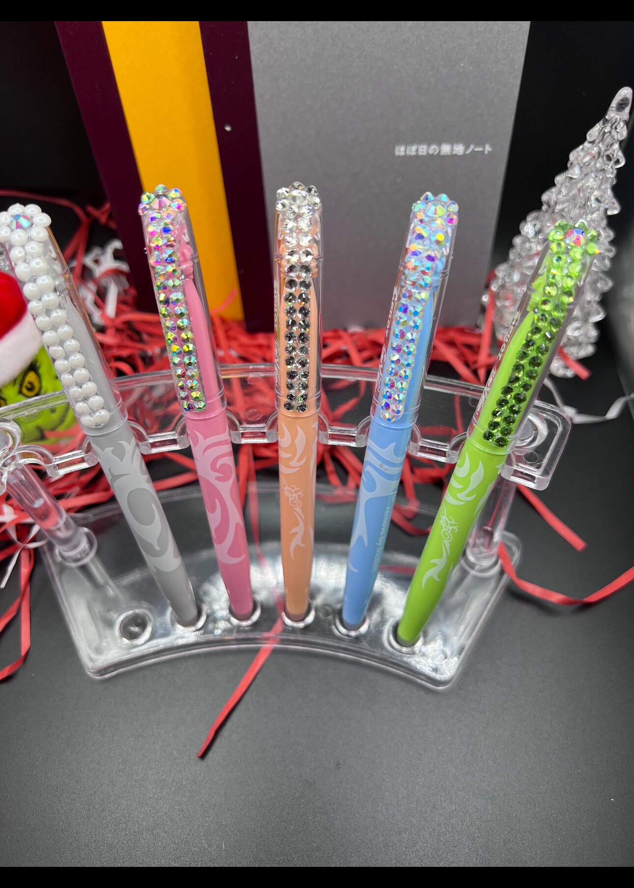 Blinged pilot highlighters friction set of 5 erasable