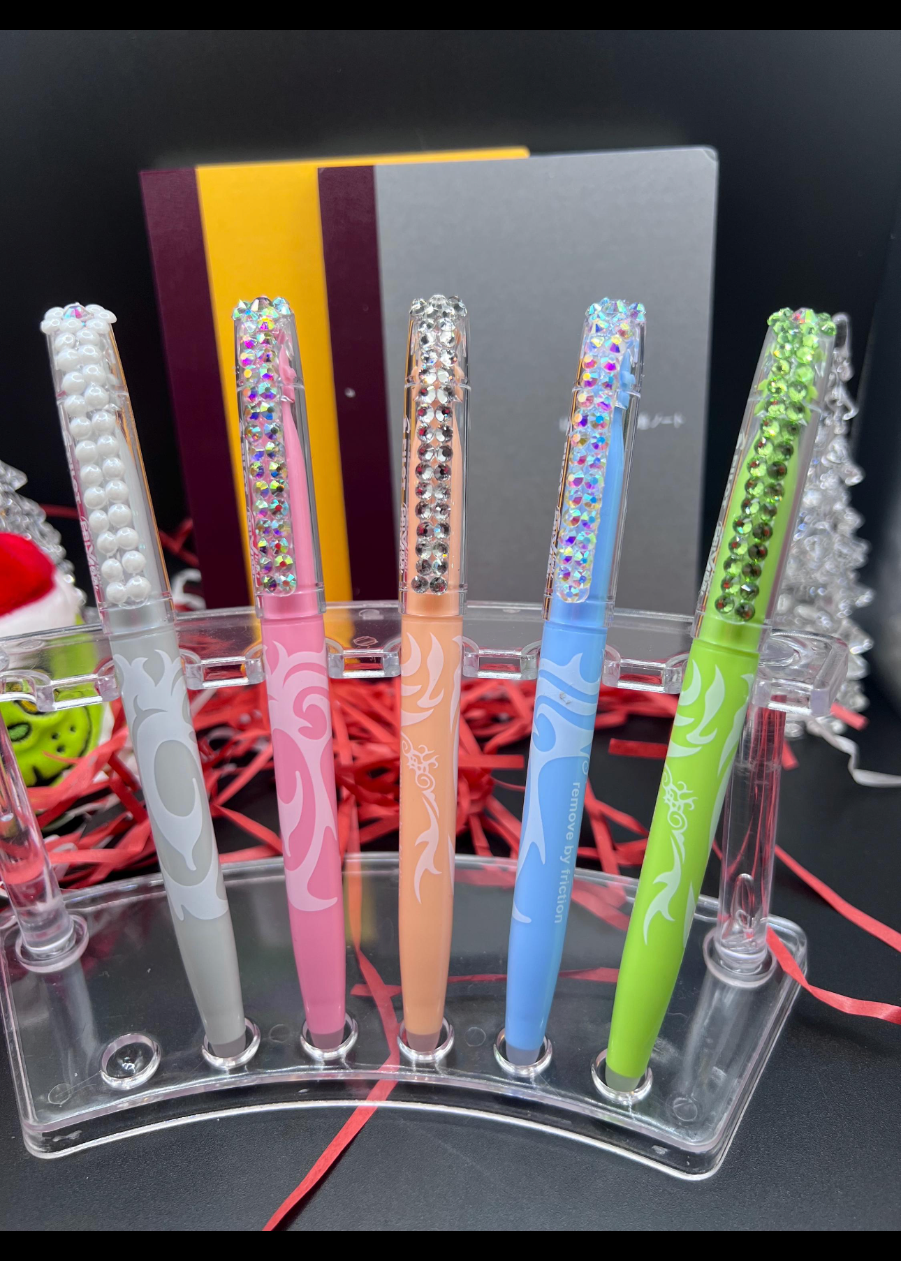 Blinged pilot highlighters friction set of 5 erasable