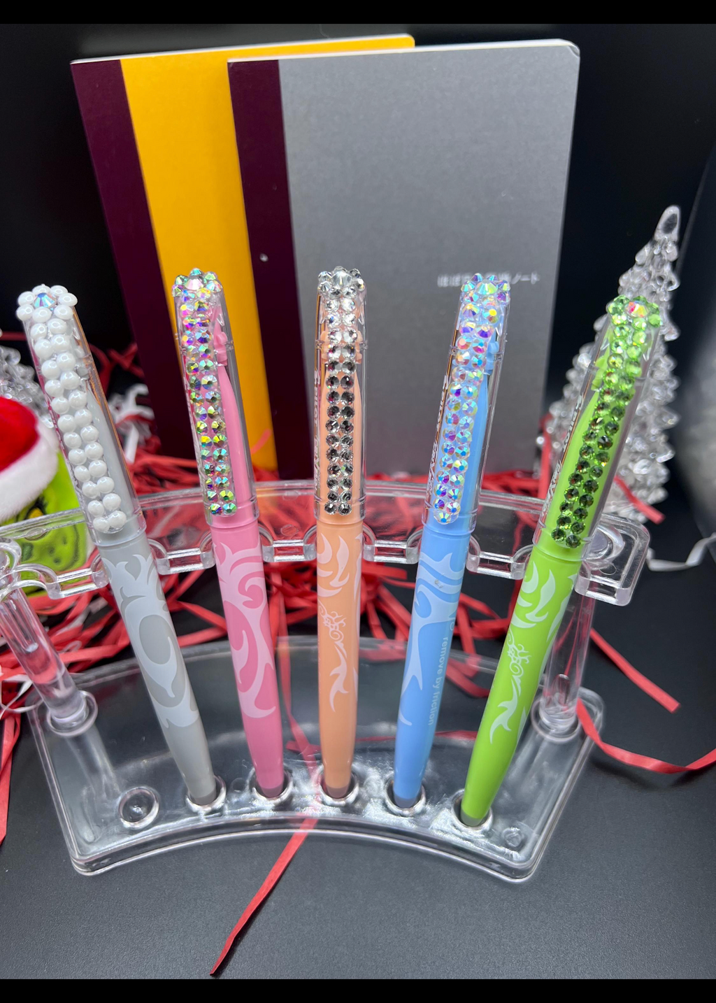 Blinged pilot highlighters friction set of 5 erasable