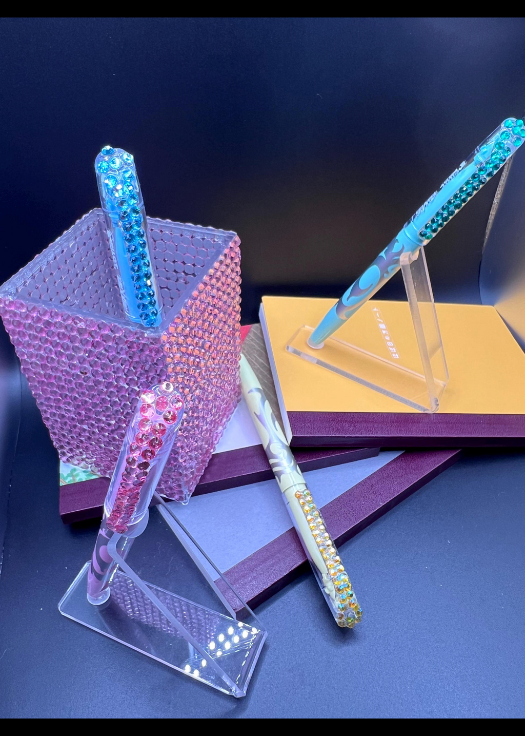 Blinged pilot highlighters friction set of 4 pastel erasable