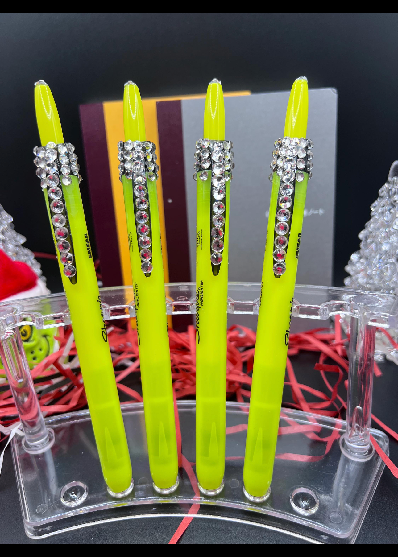 Blinged click sharpie yellow highlighters 4 set