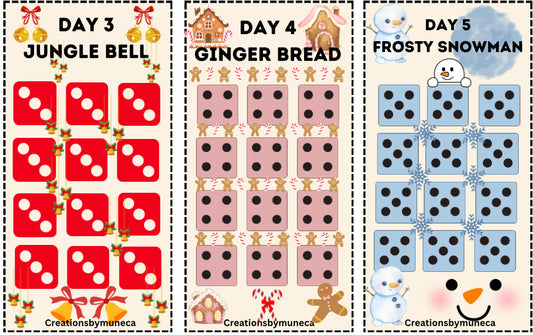 12 Day of Christmas savings Box -Physical and laminated