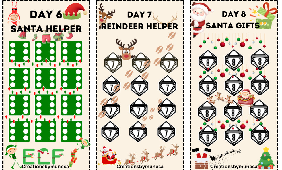 12 Day of Christmas savings Box -Physical and laminated