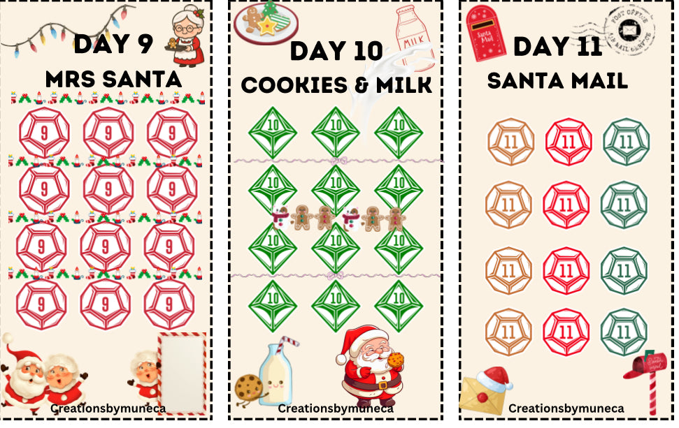 12 Day of Christmas savings Box -Physical and laminated