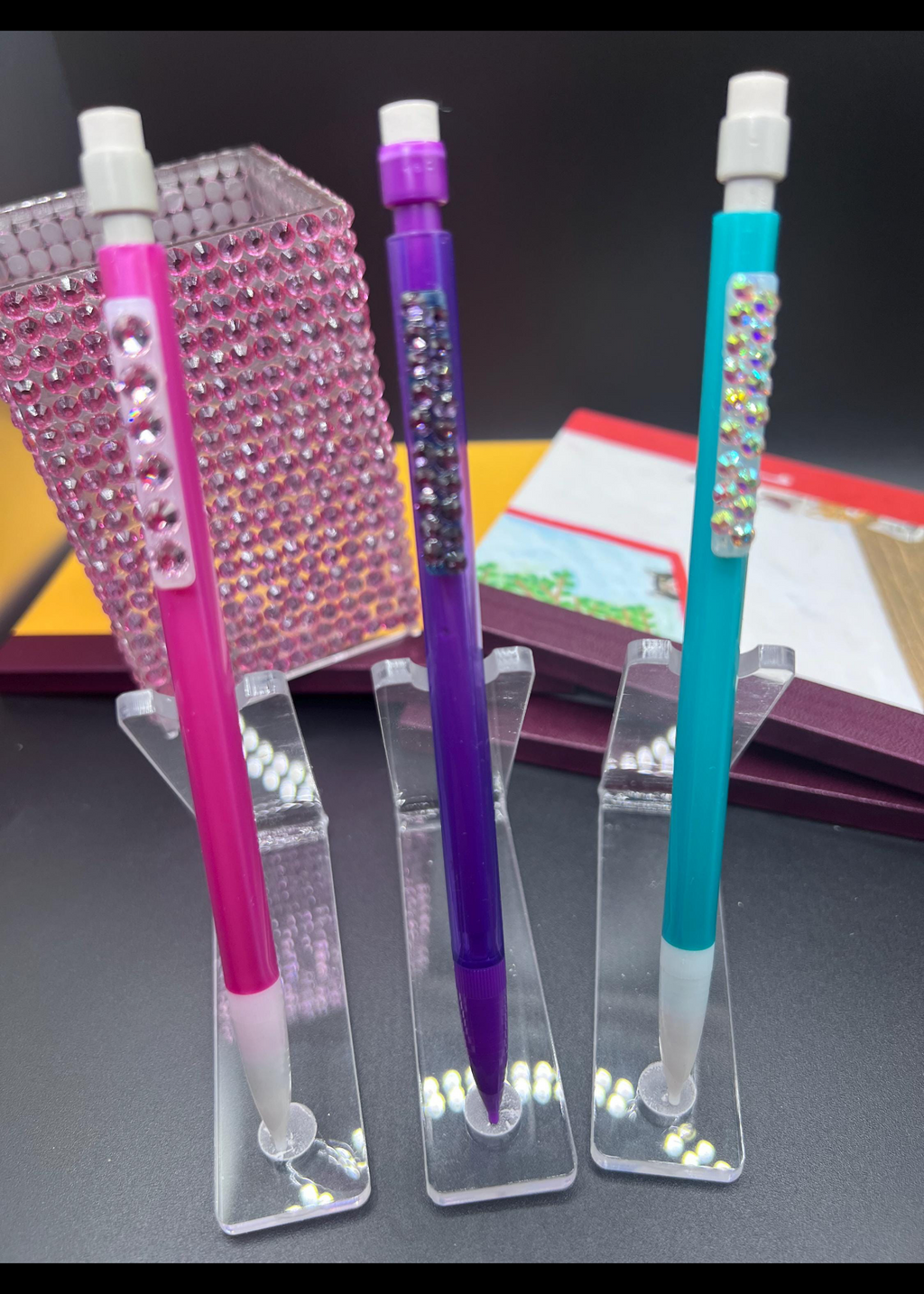 Blinged machinal pencils set of 3