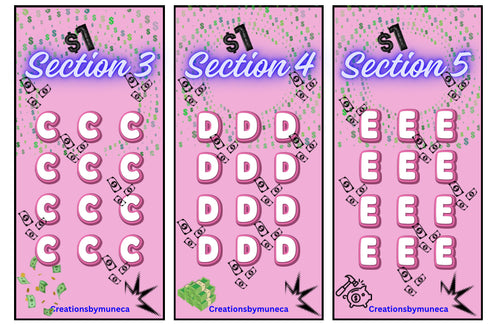 $1 Letter Challenge A to L Savings -Physical