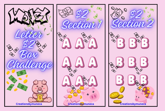 $2 Letter Challenge A to H-Physical