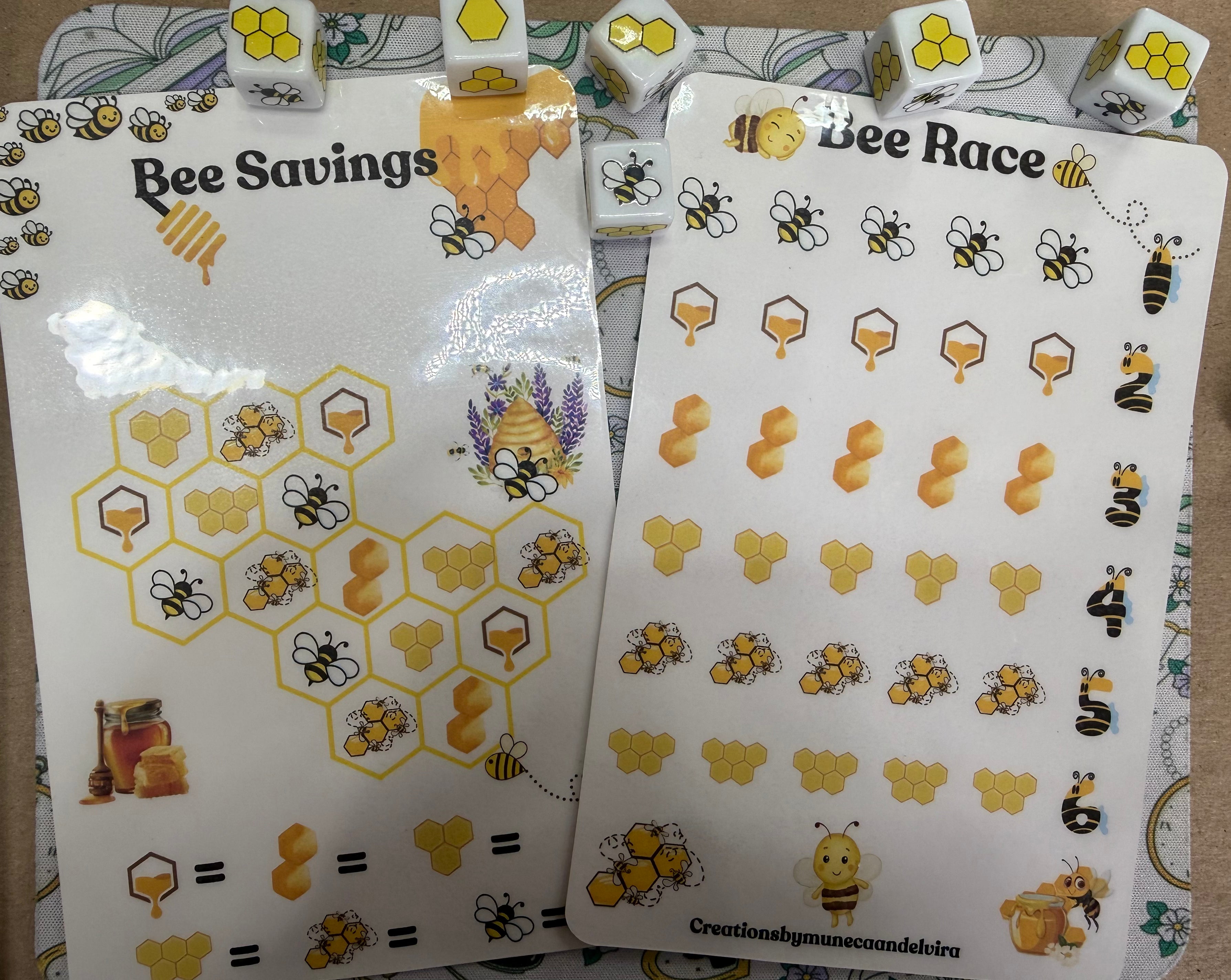 BEE SAVINGS WITH DICE DOUBLE SIDED