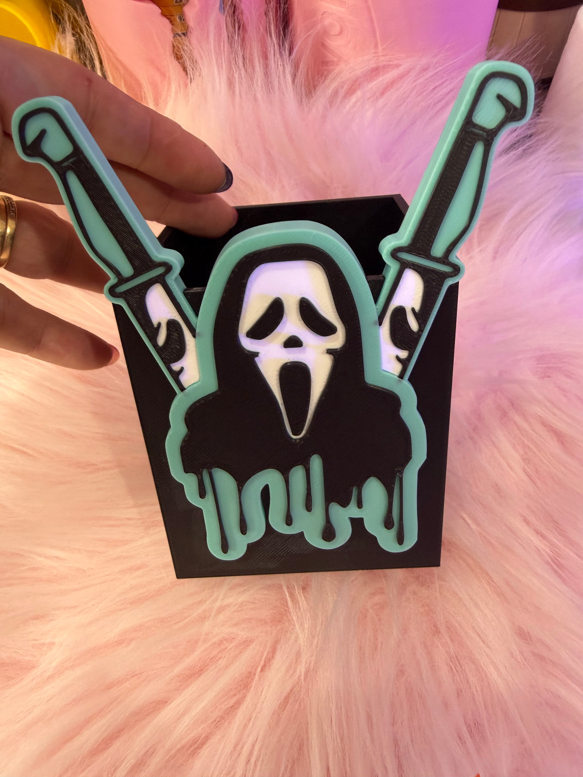 Ghost Face pen holder