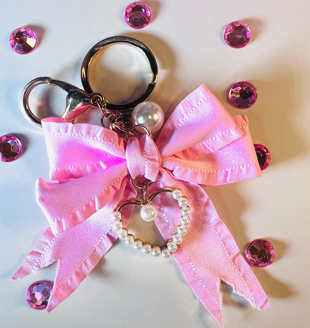 Keychain Bows and Flowers in Different Colors