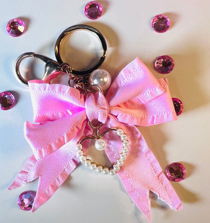 Keychain Bows and Flowers in Different Colors