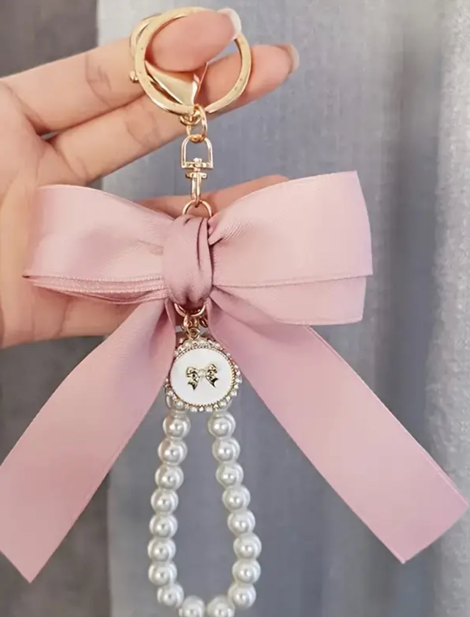Keychain Bows and Flowers in Different Colors